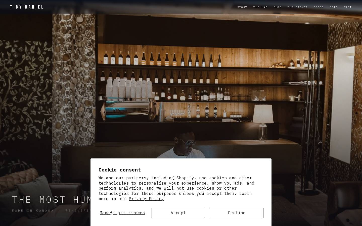 tbydaniel.ca homepage screenshot