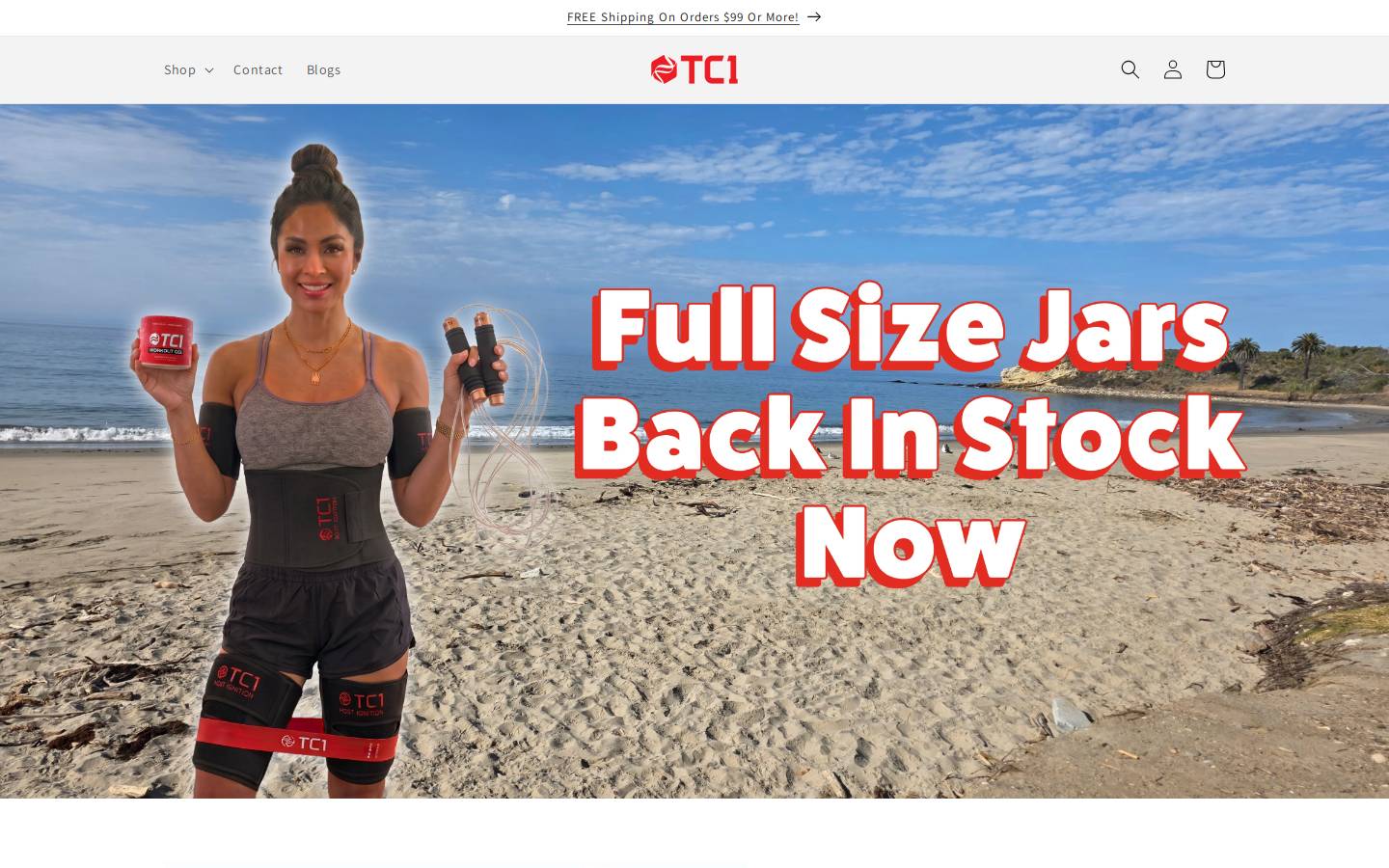 Tc1gel homepage screenshot