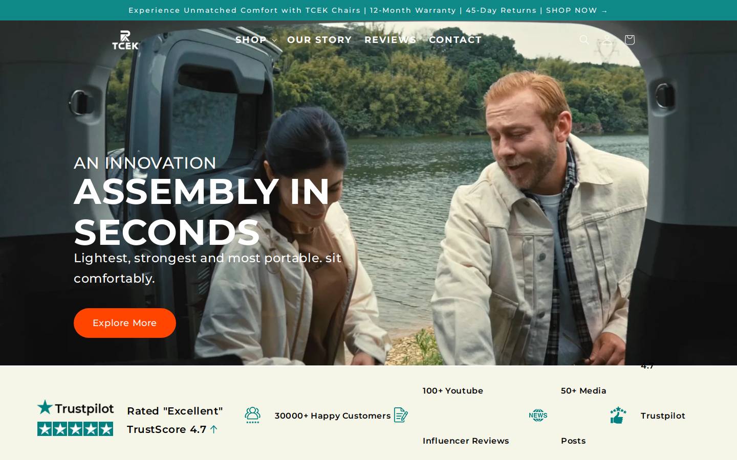 TCEK homepage screenshot