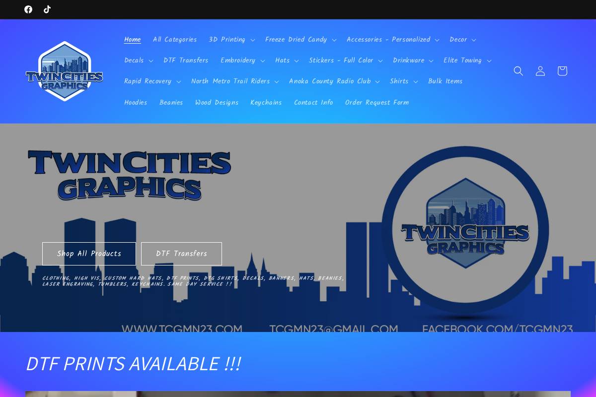 tcgmn23.com homepage screenshot