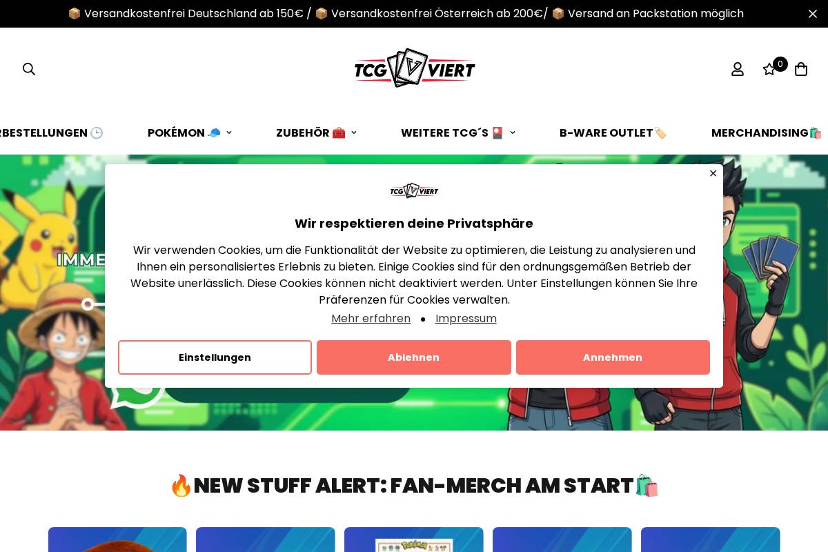 tcgviert.com homepage screenshot