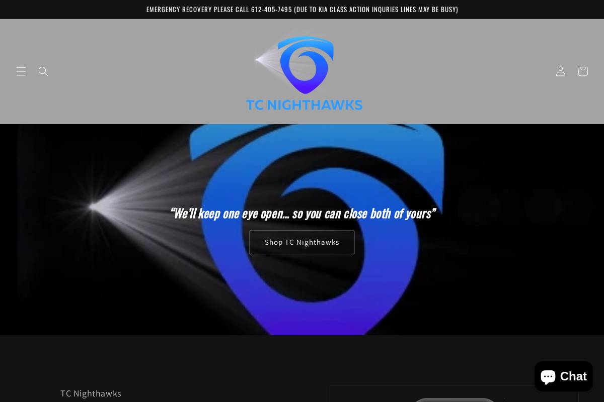 tcnighthawks.com homepage screenshot