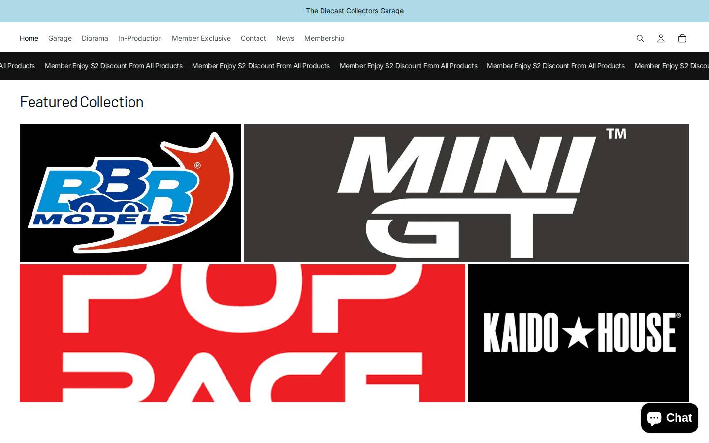 tdcgarage.com homepage screenshot