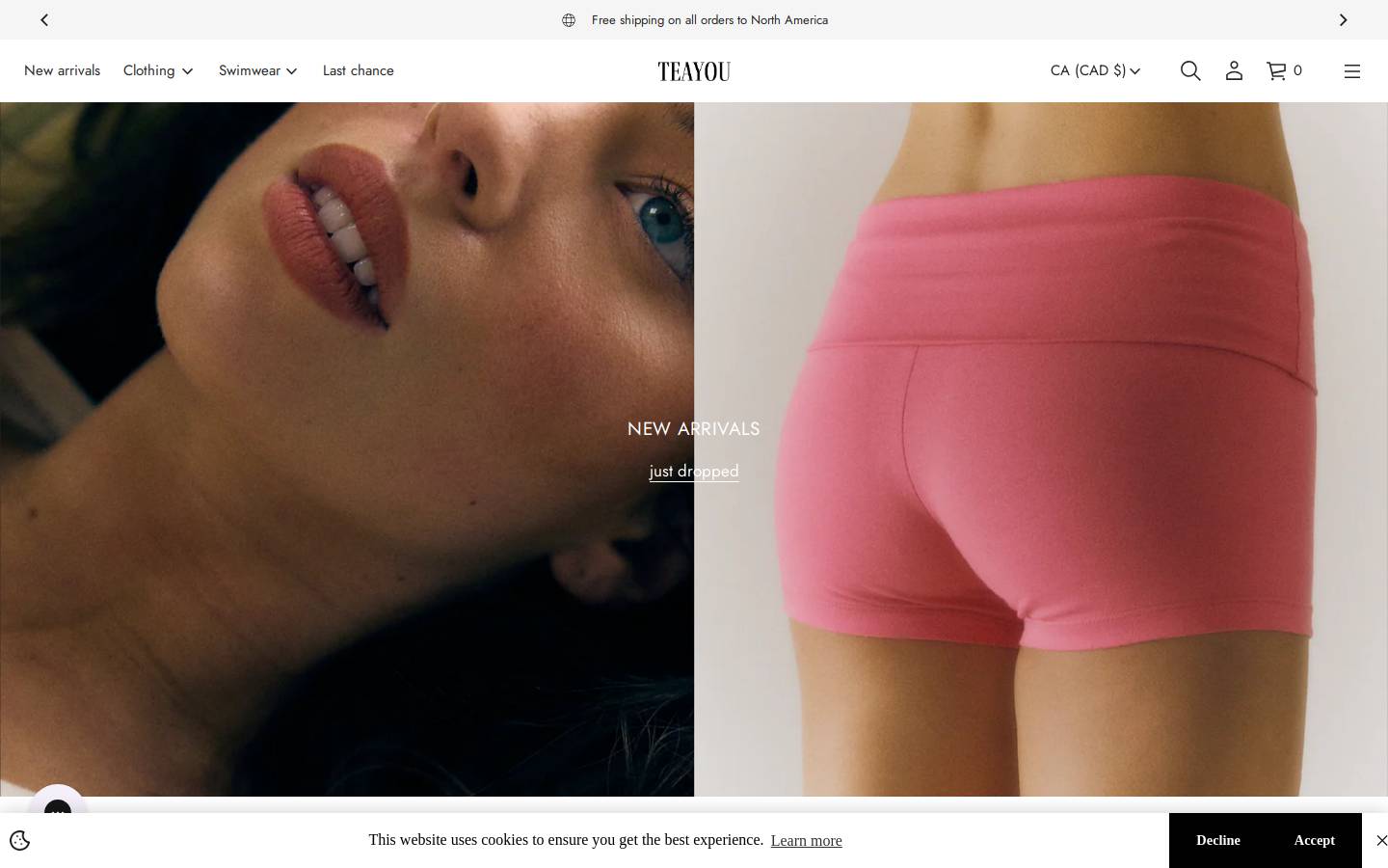 tea-you.com homepage screenshot