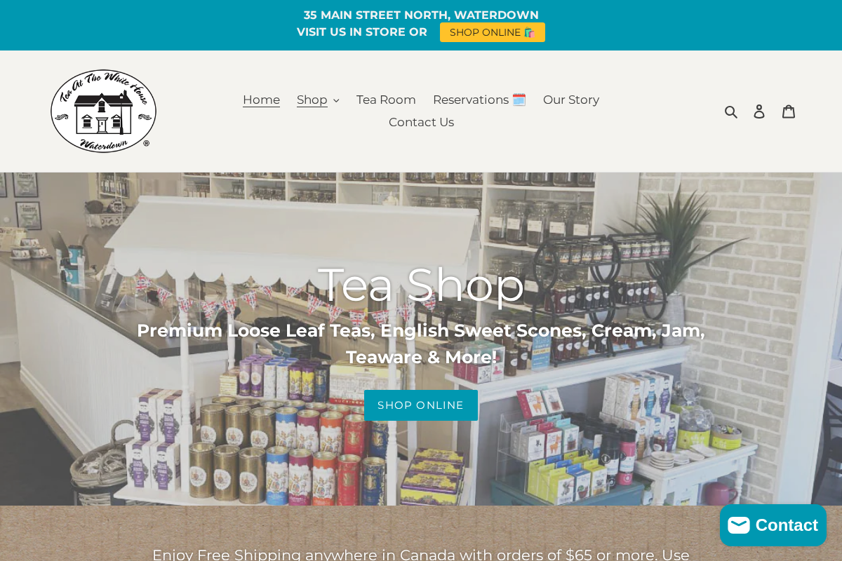 Tea At The White House homepage screenshot