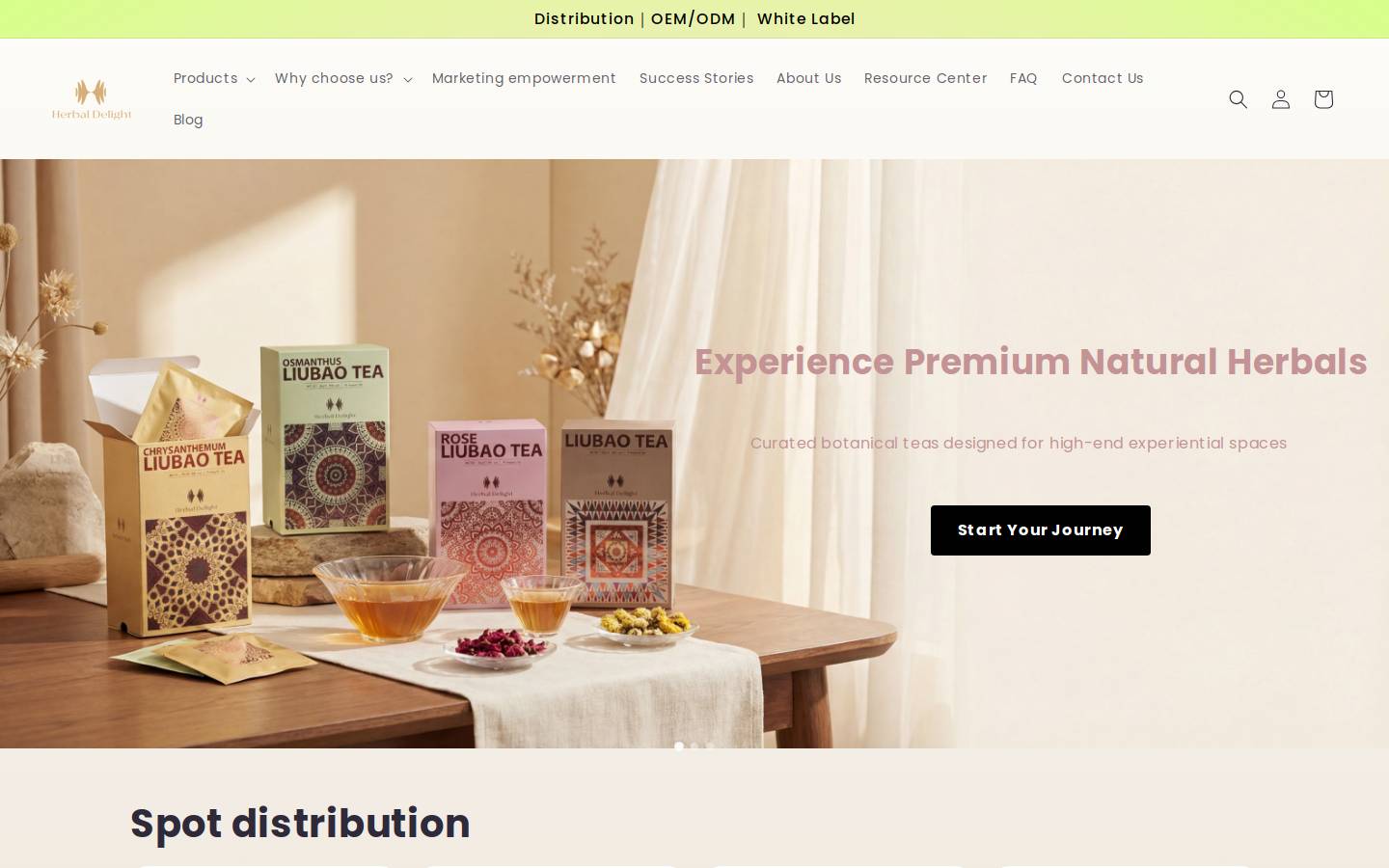 teaboon.com homepage screenshot