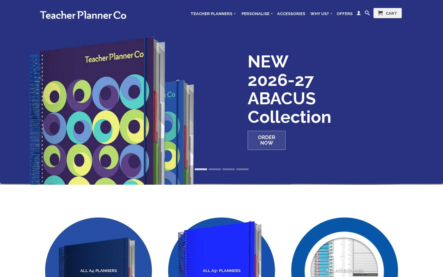 teacherplannercompany.com homepage screenshot