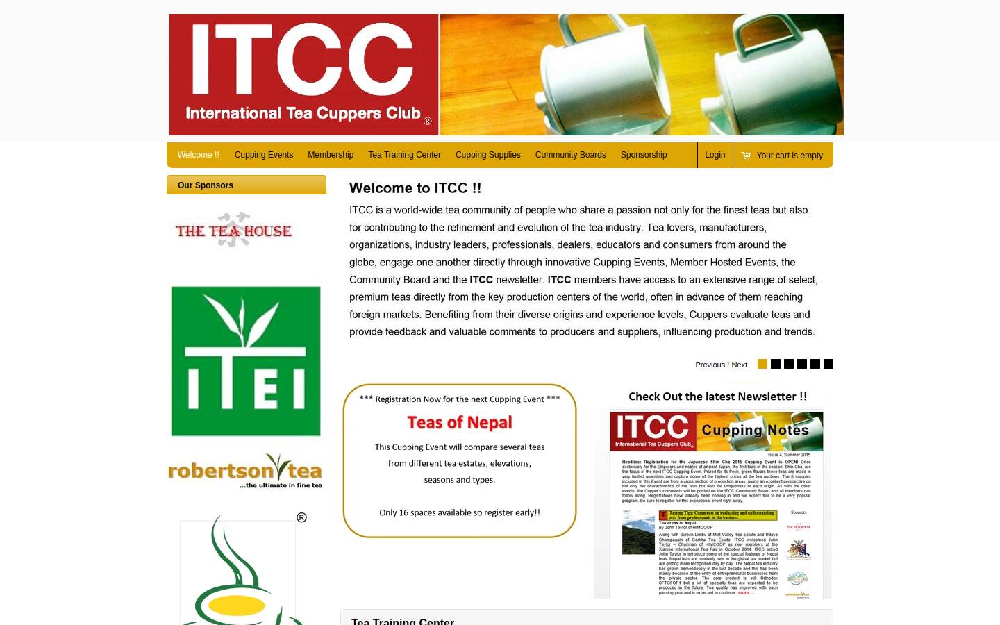 teacuppers.com homepage screenshot