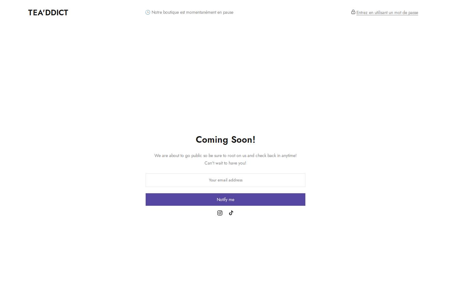 teaddict.fr homepage screenshot