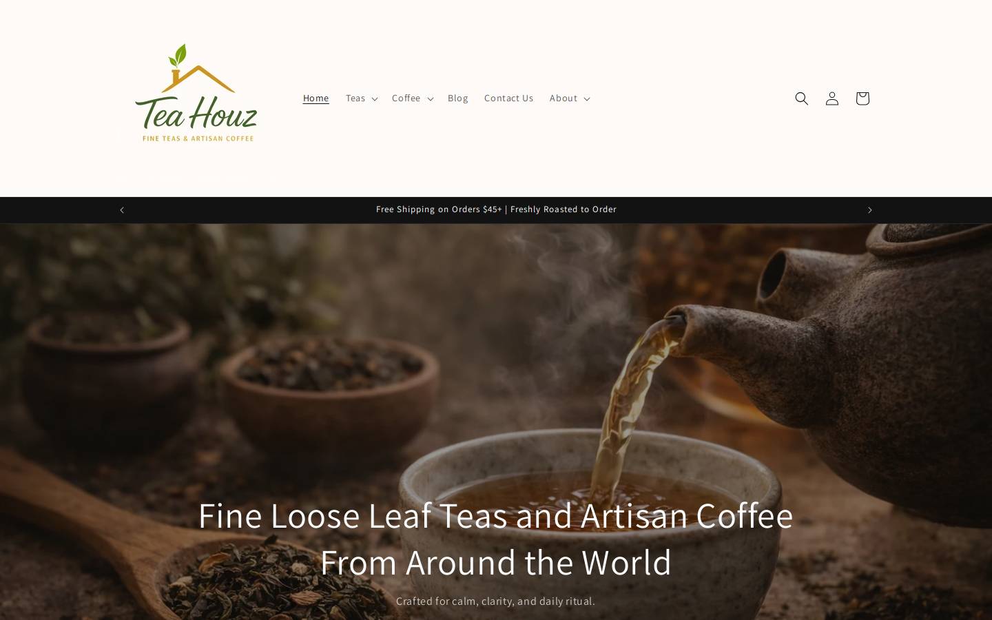 teahouz.com homepage screenshot