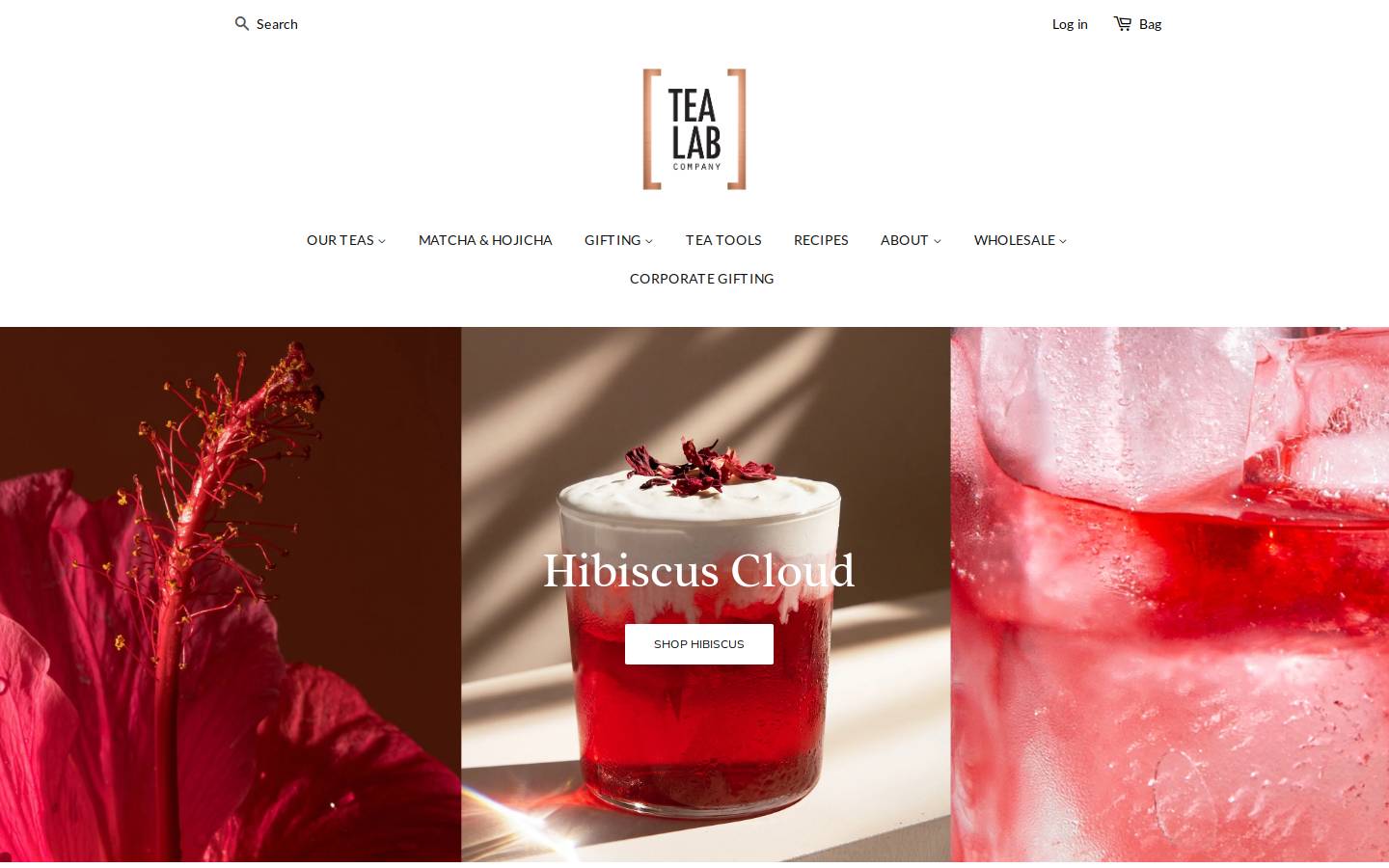 tealab.co.uk homepage screenshot