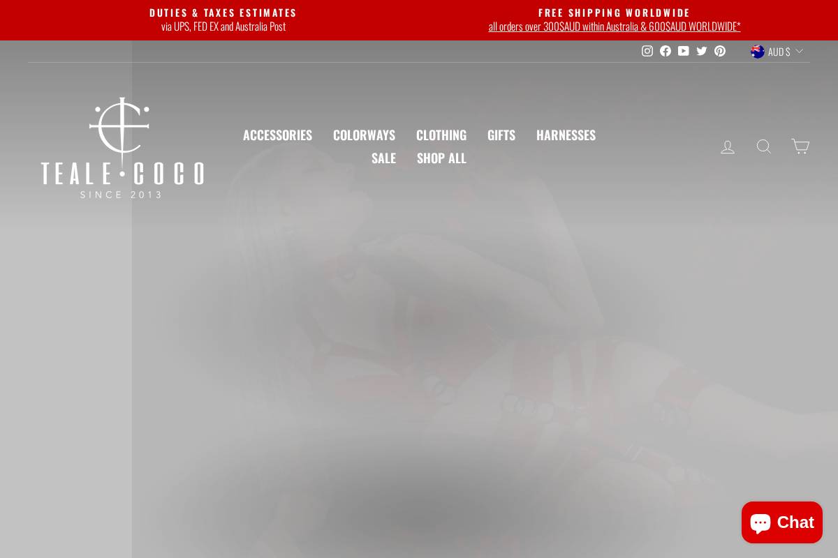 Tealecoco homepage screenshot