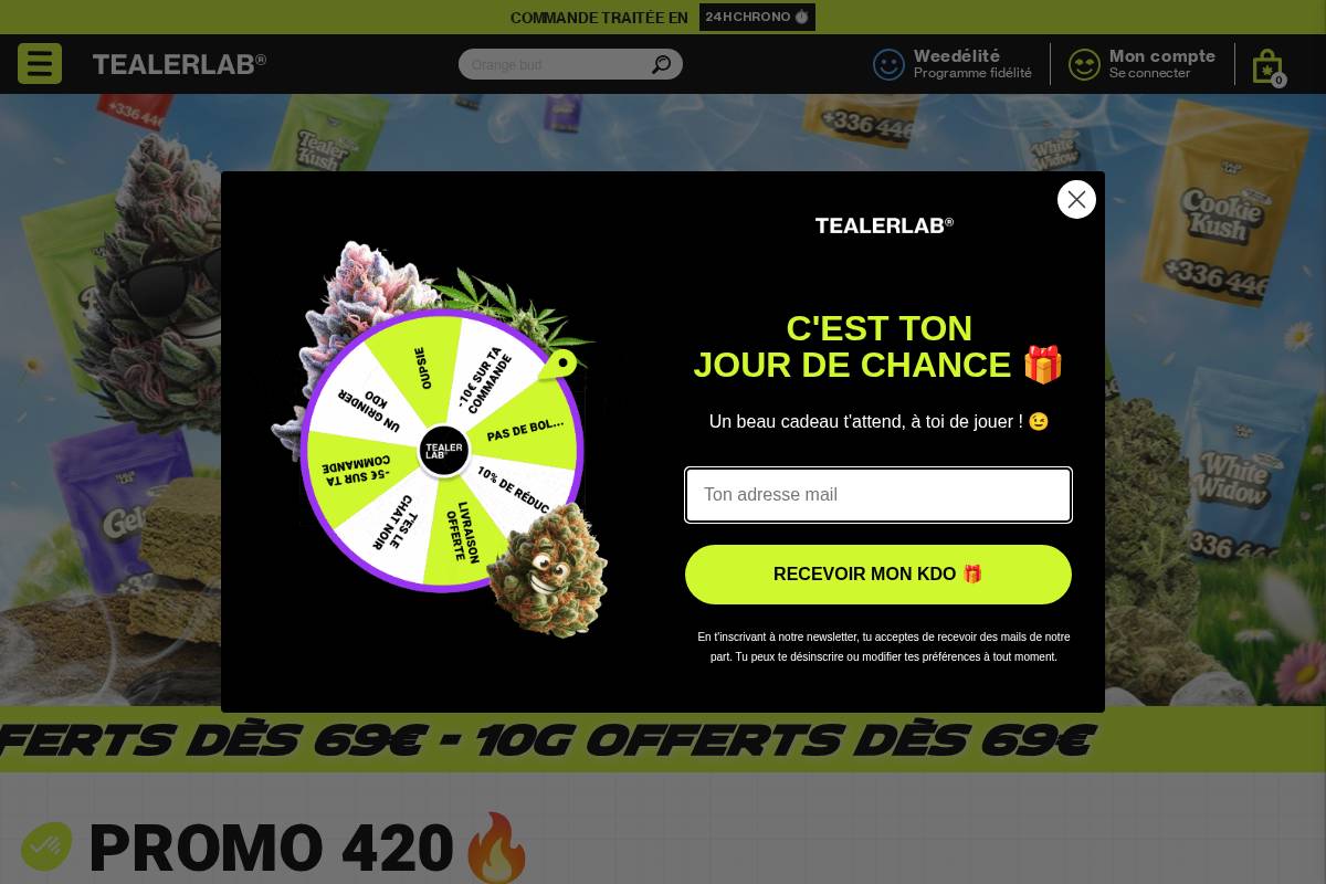 tealerlab.com homepage screenshot