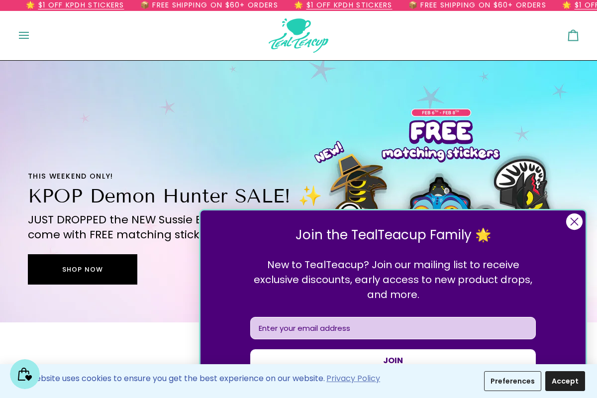 TealTeacup LLC homepage screenshot