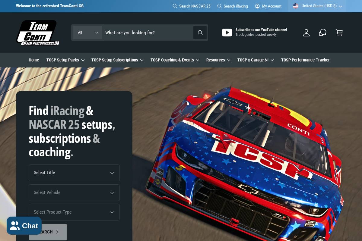 teamconti.gg homepage screenshot