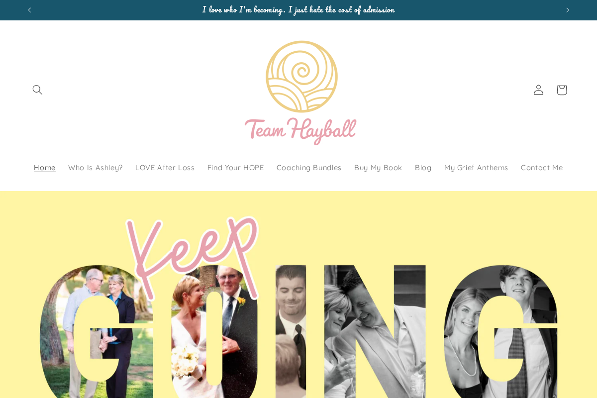 Team Hayball homepage screenshot