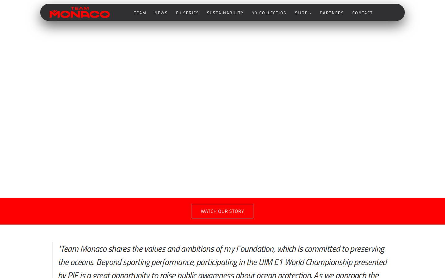 teammonaco.com homepage screenshot