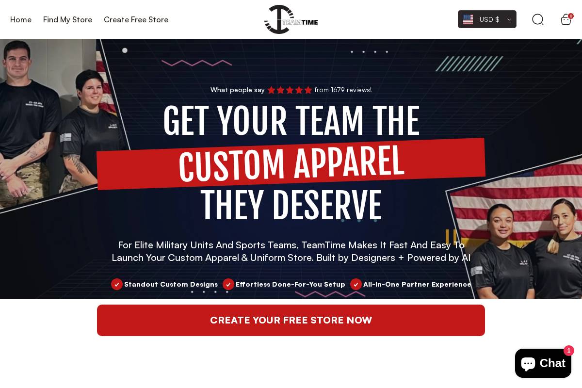 teamtime.shop homepage screenshot