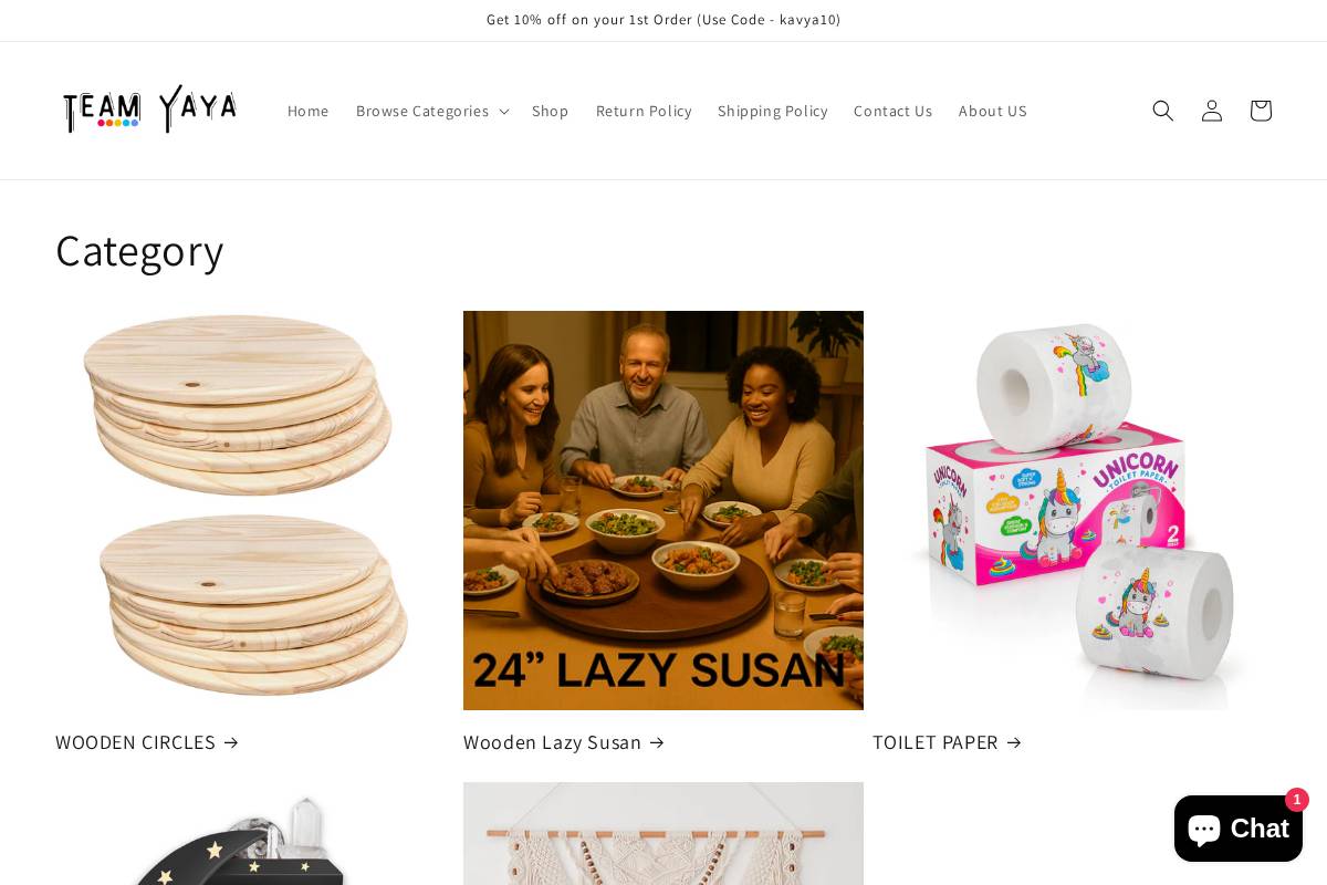 teamyaya.com homepage screenshot