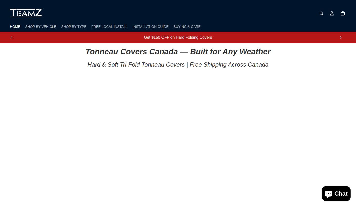 teamzauto.com homepage screenshot