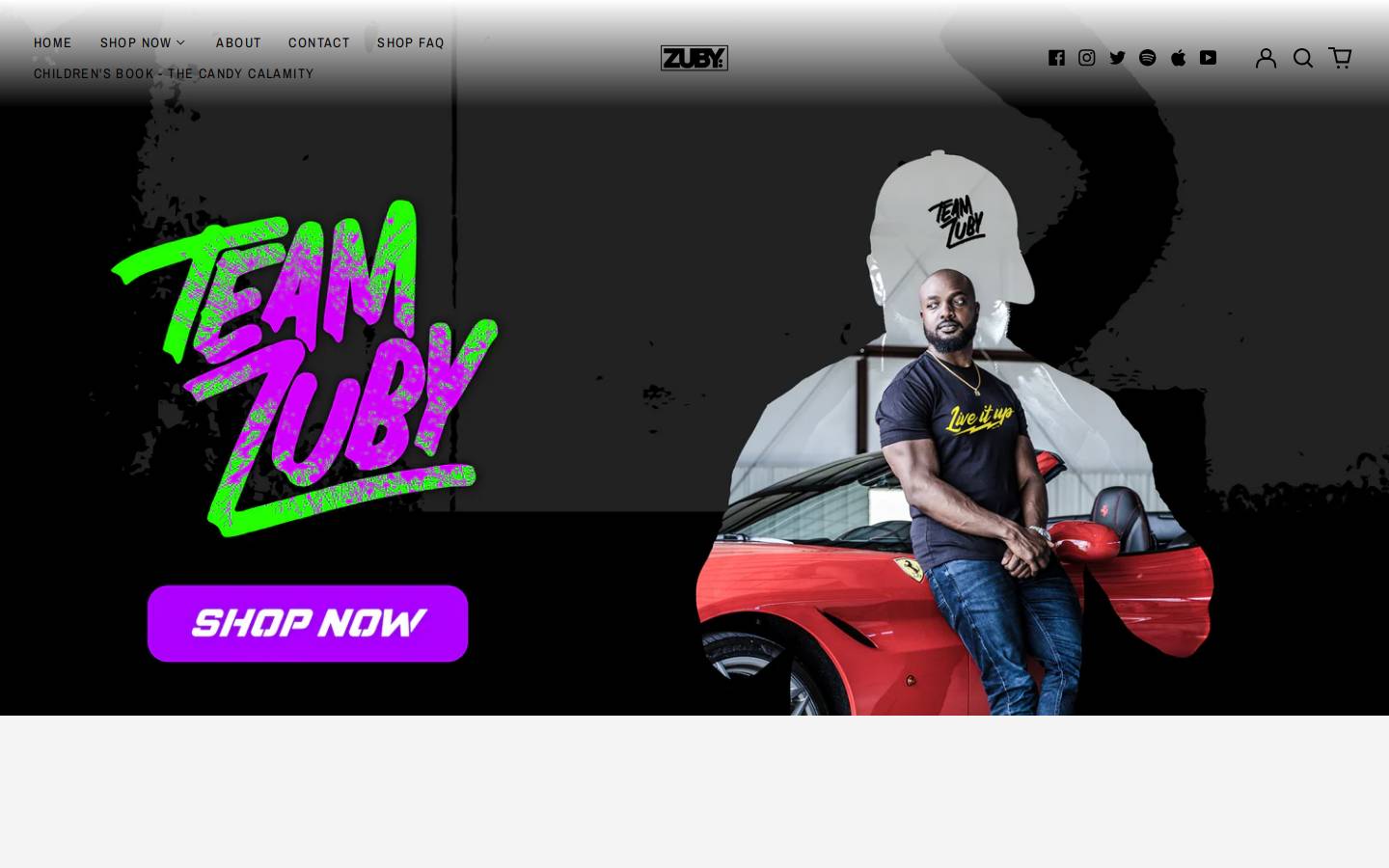 teamzuby.com homepage screenshot