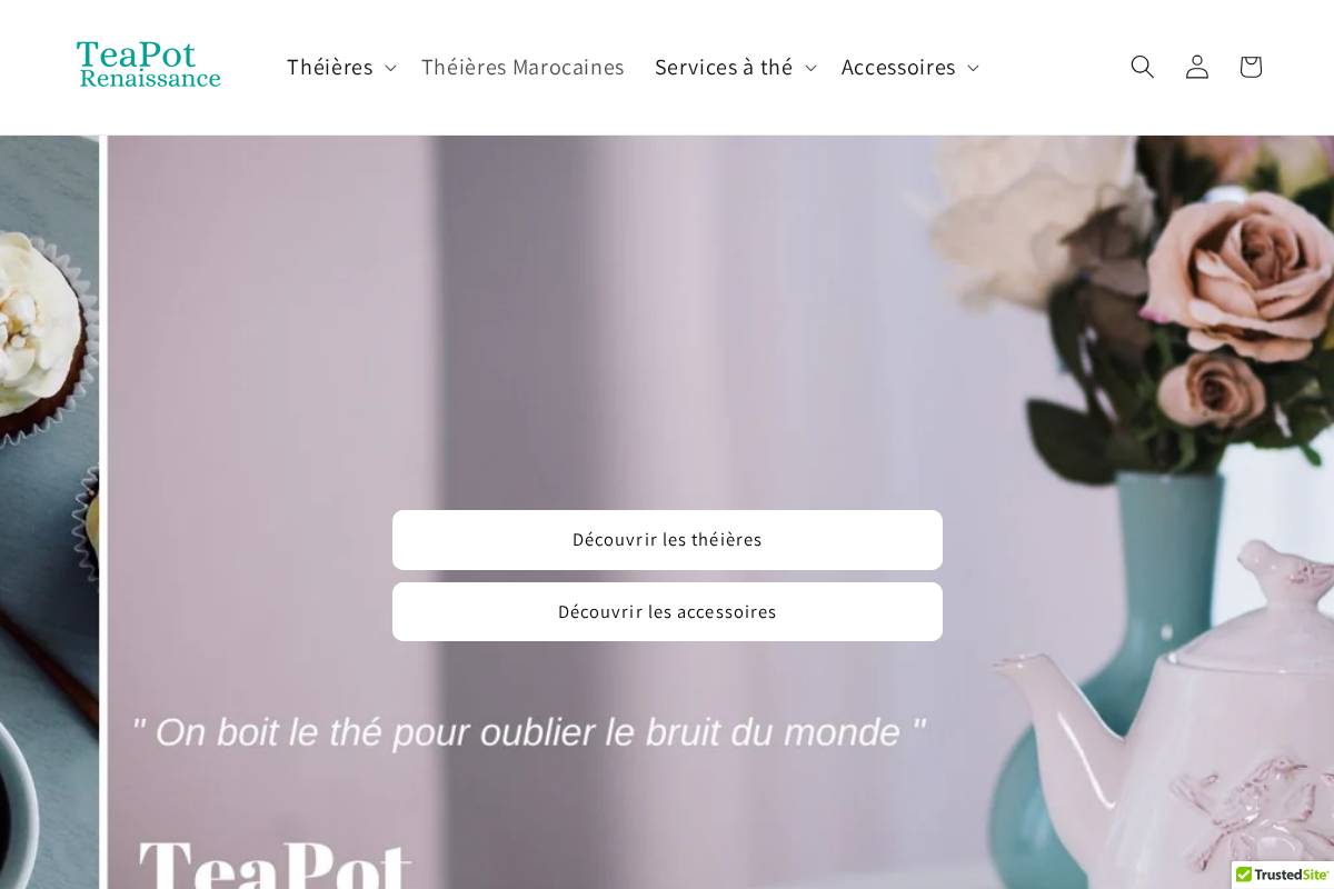 TeaPot Renaissance homepage screenshot