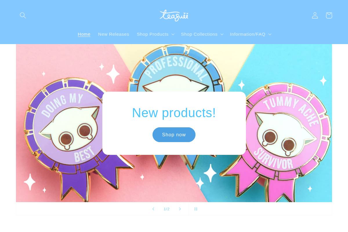 teasuii.com homepage screenshot