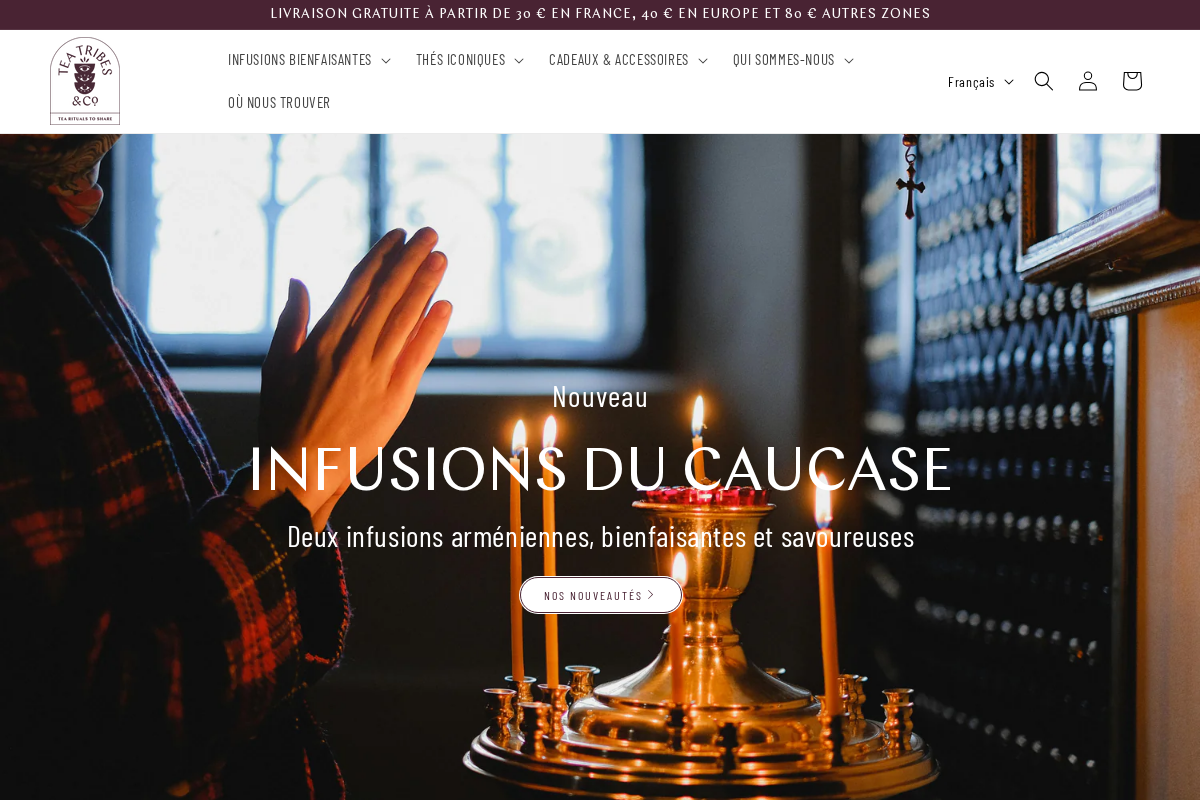 Tea Tribes homepage screenshot