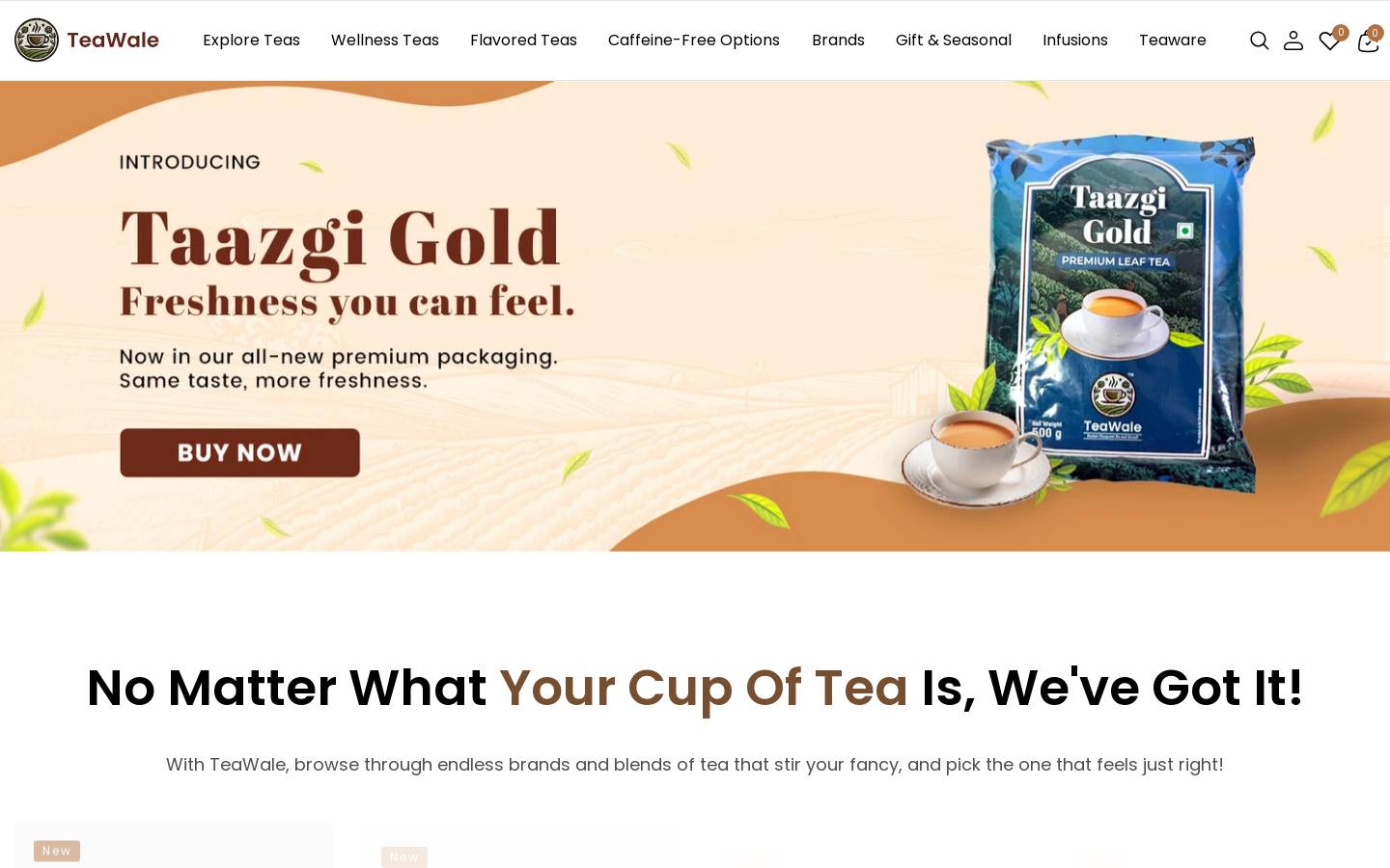 teawale.com homepage screenshot