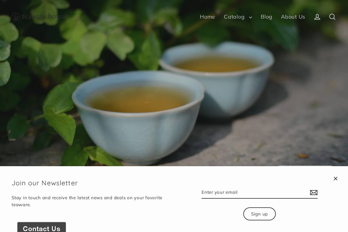 Teaware homepage screenshot