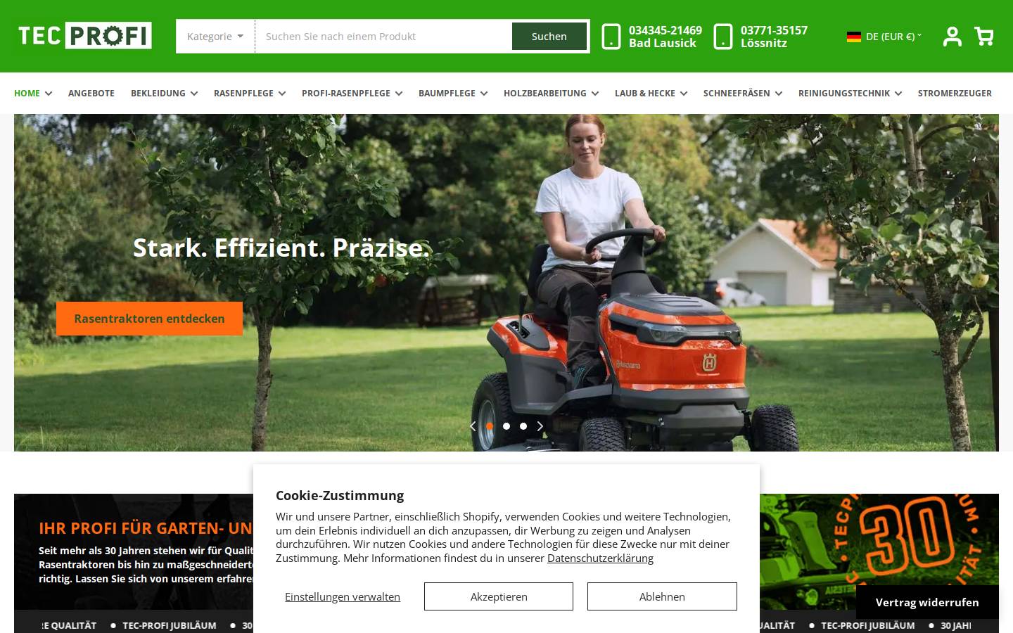 tec-profi.de homepage screenshot