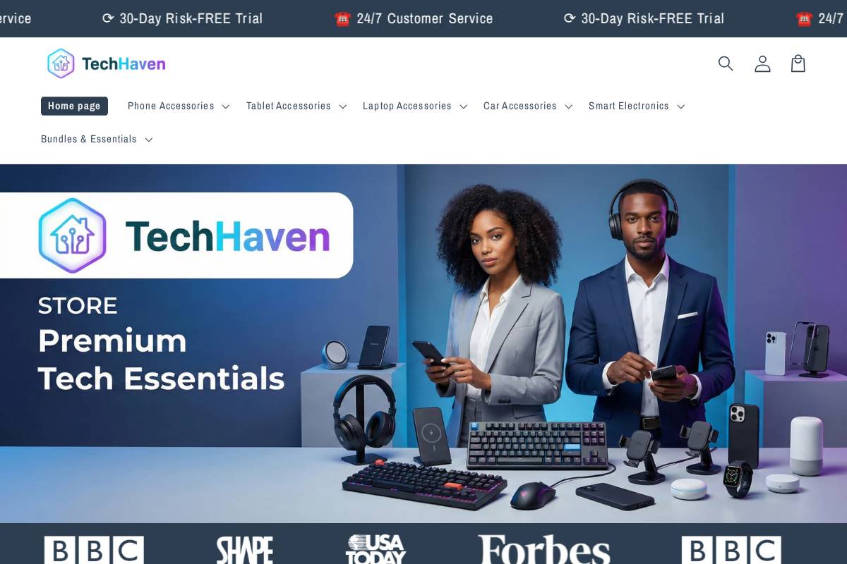 techhavenstore.net homepage screenshot