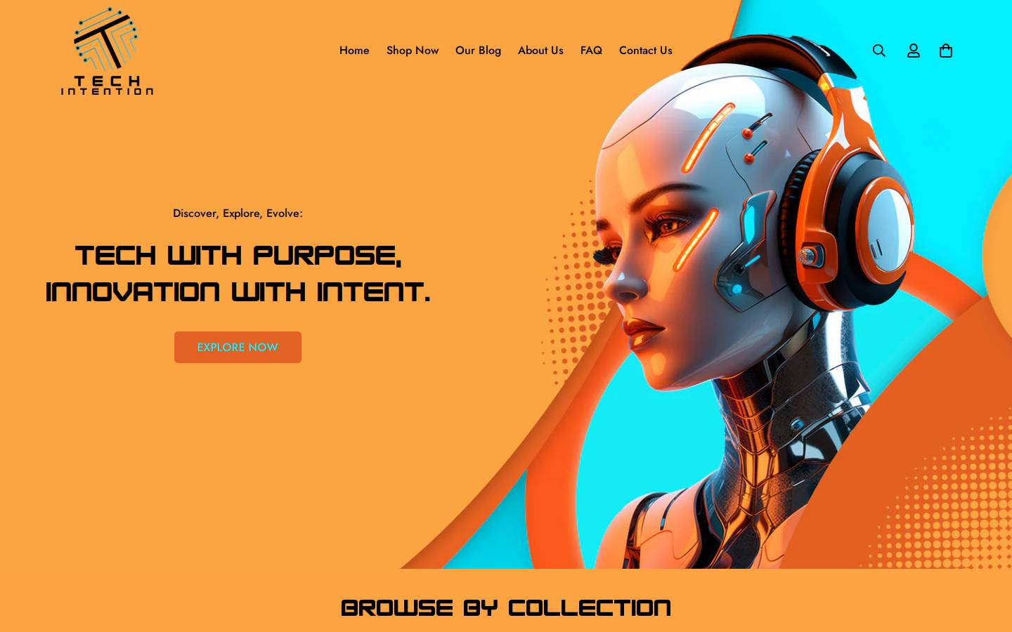 techintention.com.au homepage screenshot