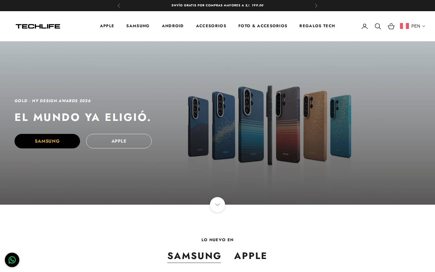 techlifestyle.pe homepage screenshot