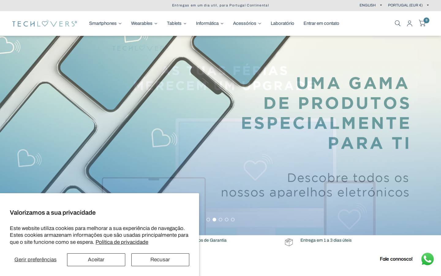 Techlovers homepage screenshot