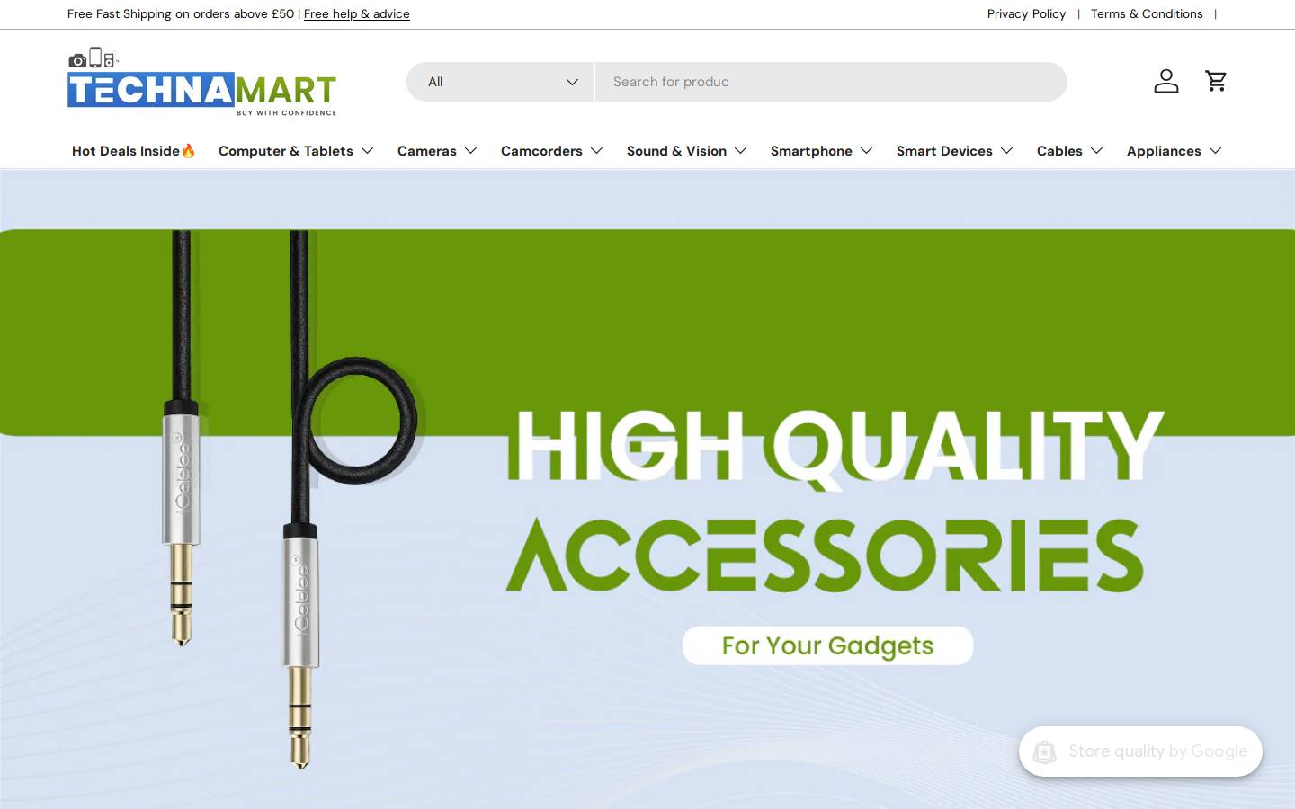 Technamart homepage screenshot