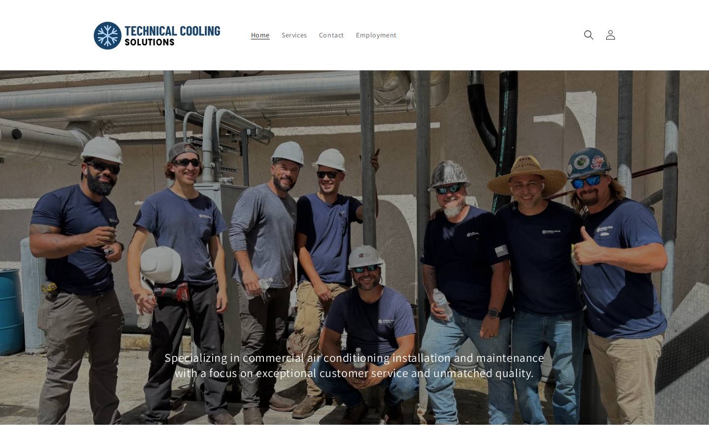 technicalcoolingsolutions.net homepage screenshot