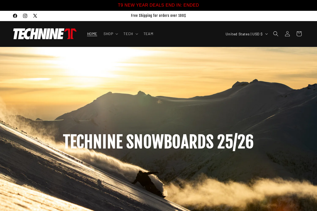 technine.com homepage screenshot