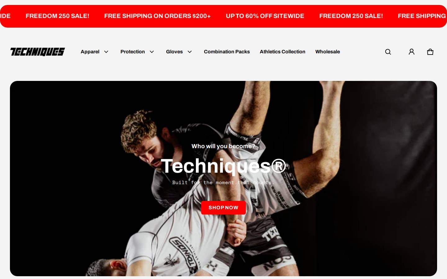 techniquescombat.ca homepage screenshot