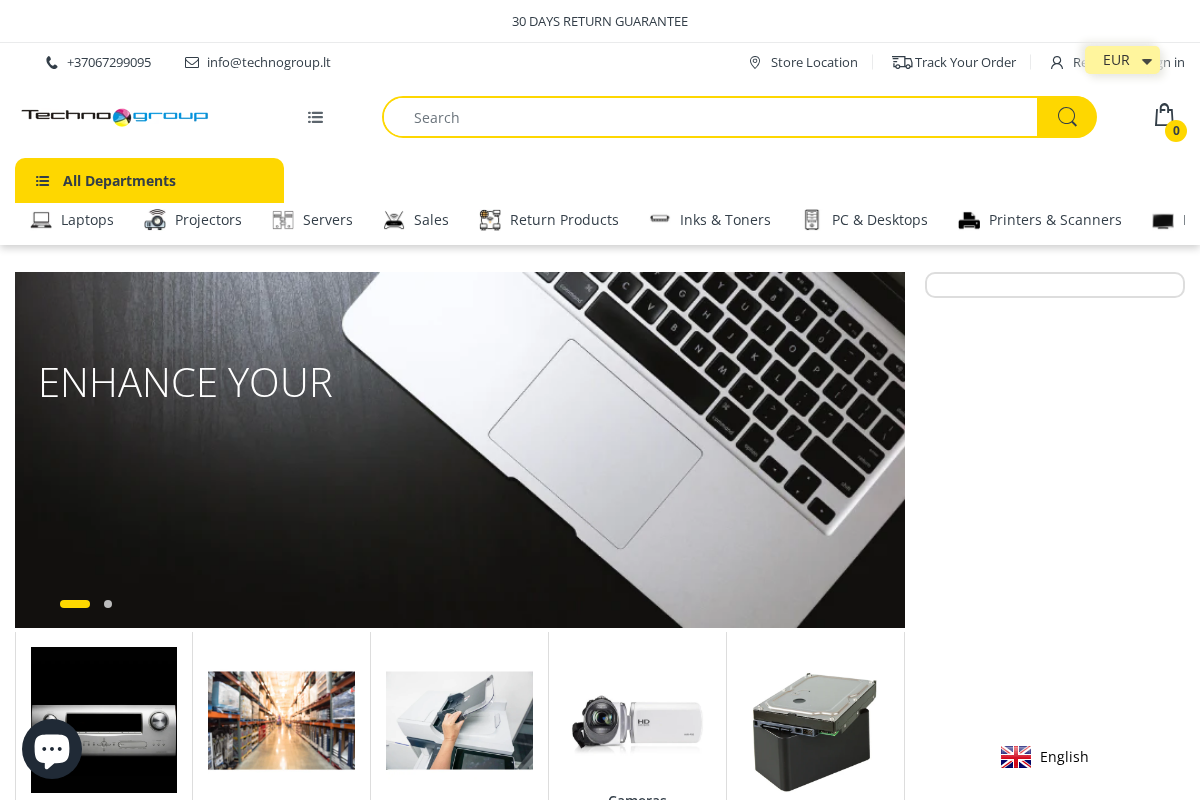 Techno Group Lithuania homepage screenshot