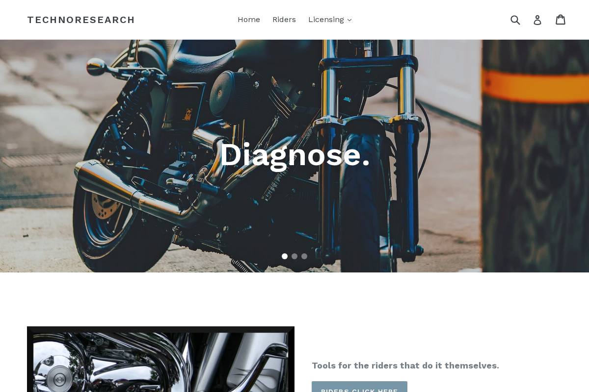 technoresearch.net homepage screenshot