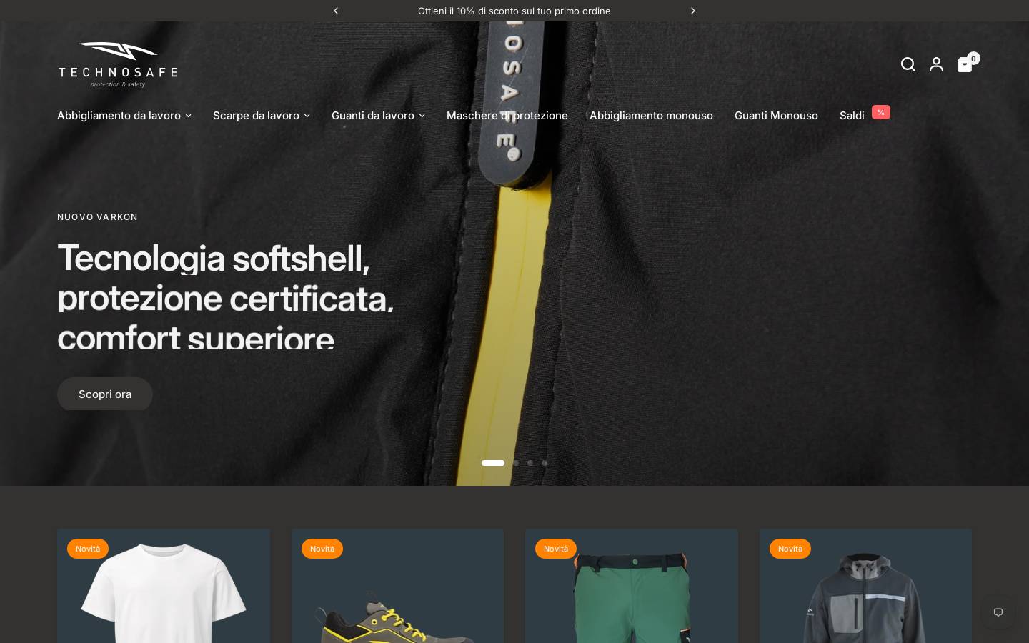 Technosafe homepage screenshot