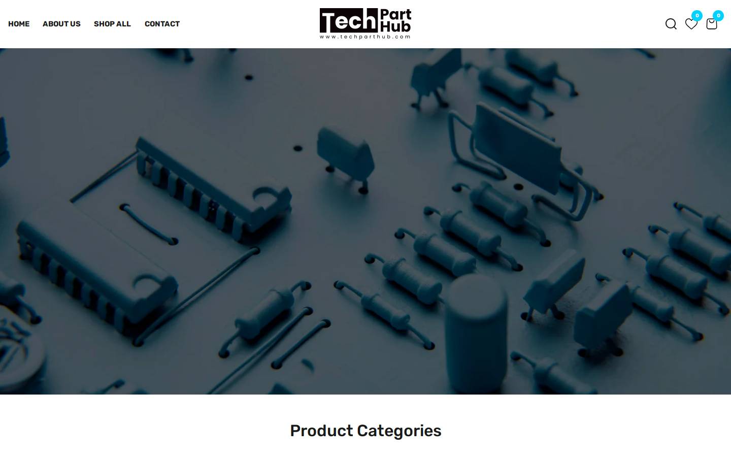 techparthub.com homepage screenshot