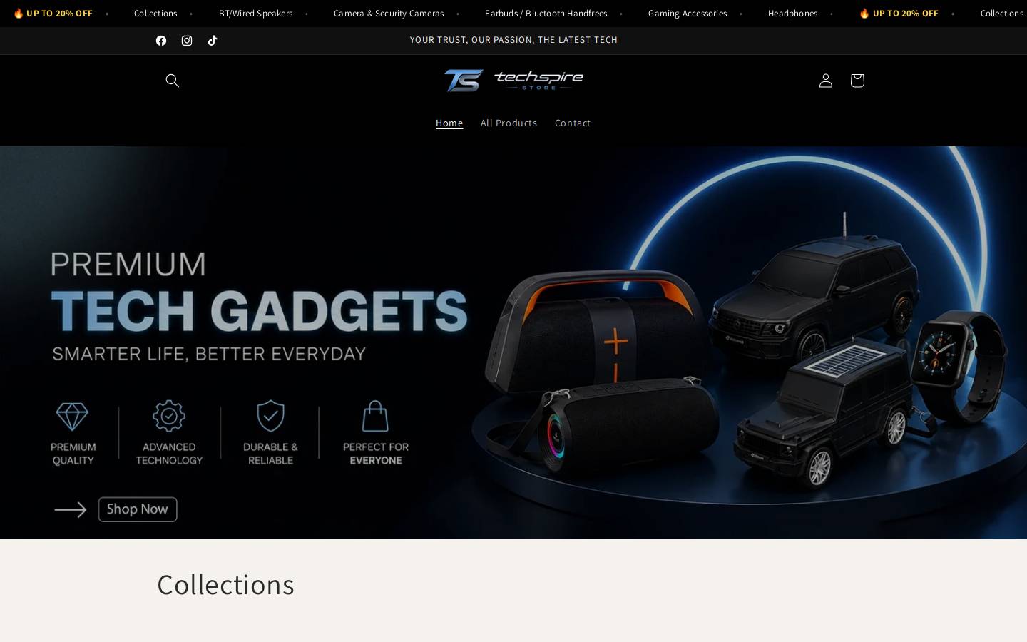 techspire.solutions homepage screenshot