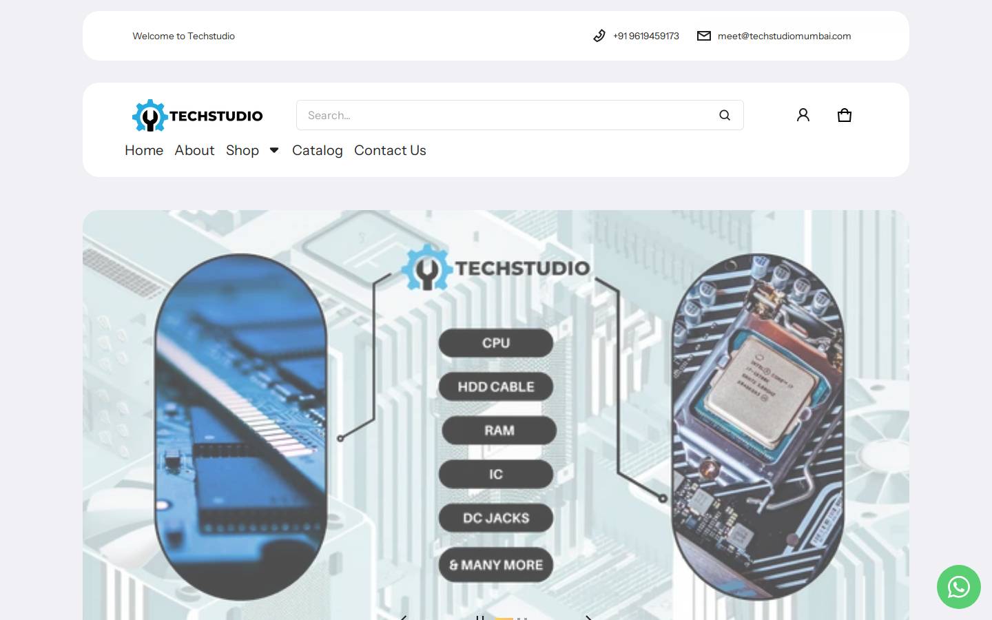 techstudiomumbai.com homepage screenshot