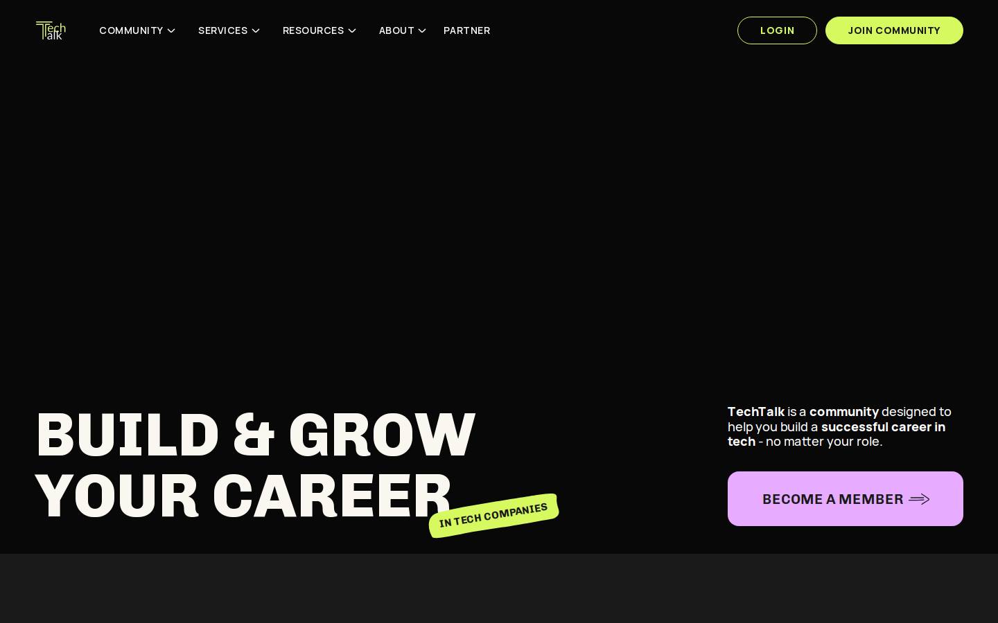 TechTalk UK homepage screenshot