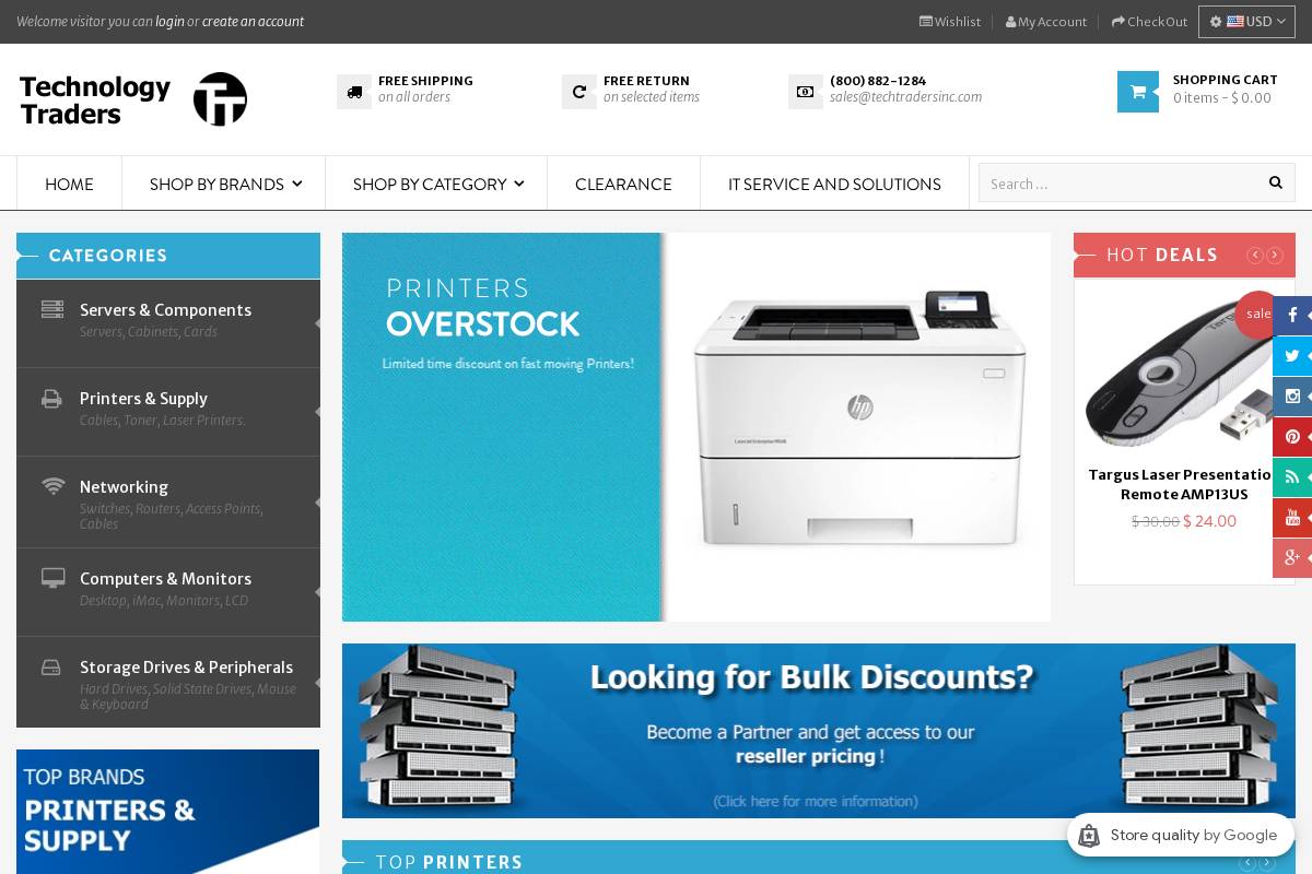 techtradersinc.com homepage screenshot