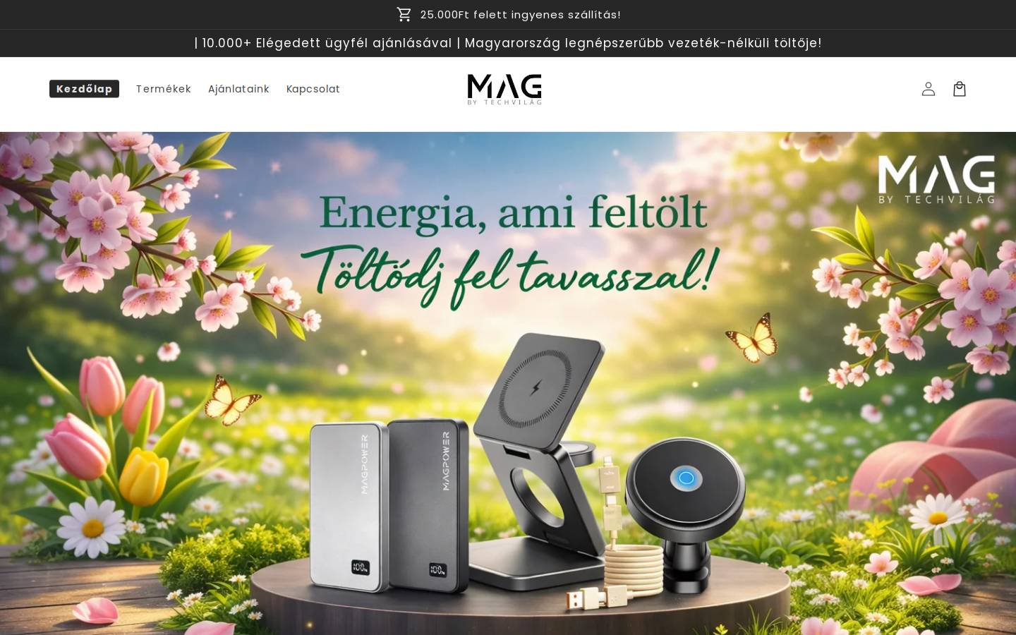 techvilag.com homepage screenshot