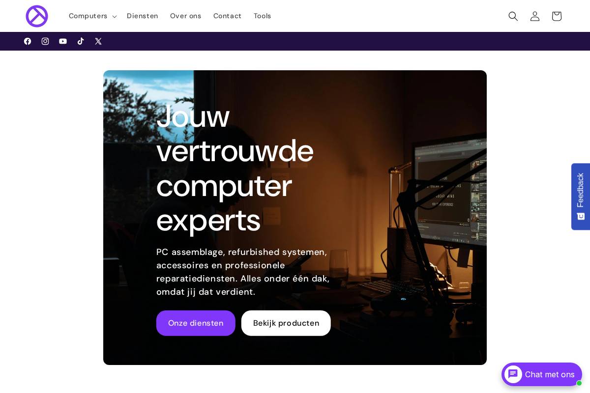 Teckie homepage screenshot