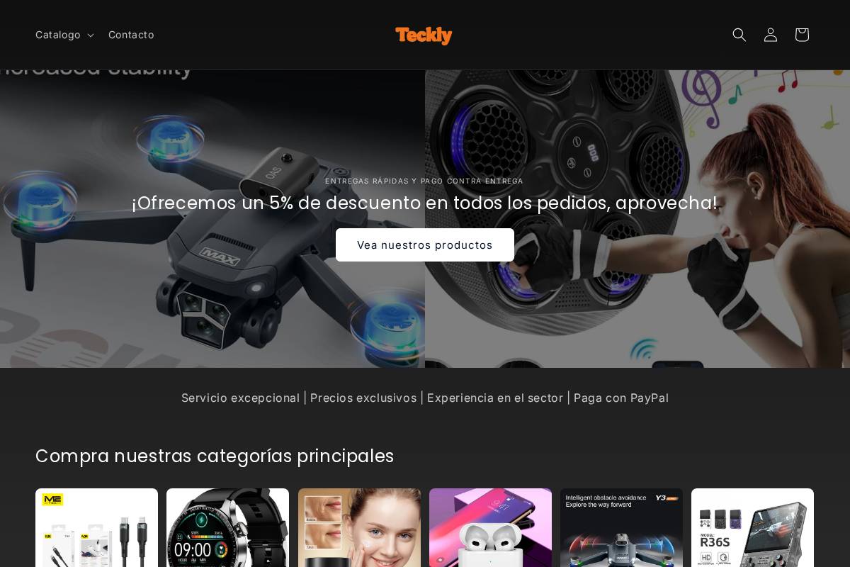 teckly14h.shop homepage screenshot